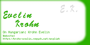 evelin krohn business card